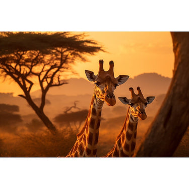 Two Giraffe Canvas